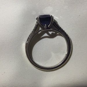 Macy’s Silver Sapphire Ring